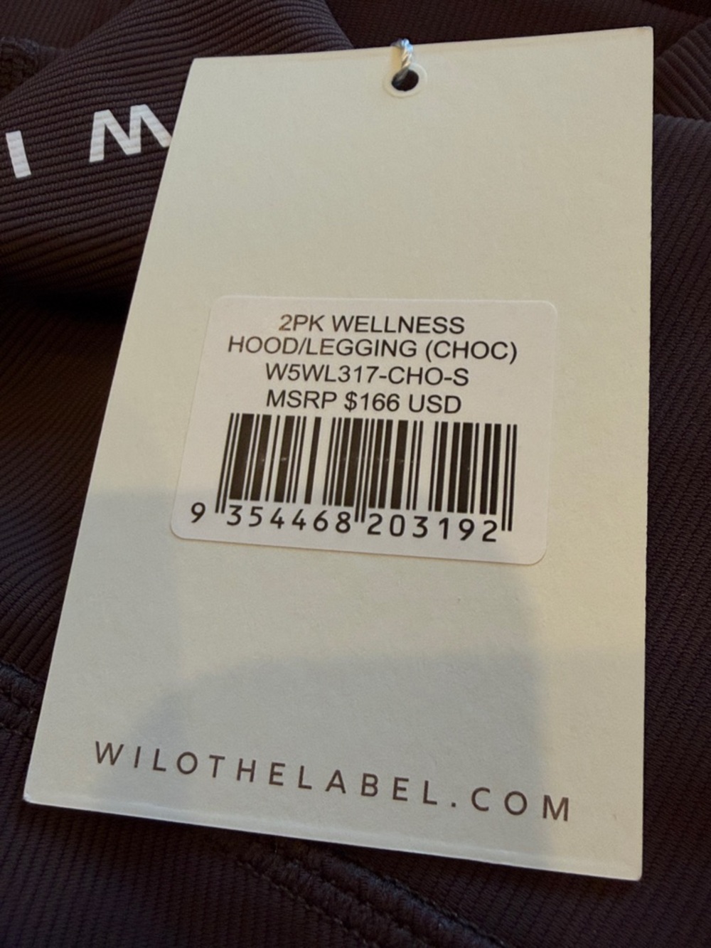 Wilo The Label Wellness Club Hoodie Legging Set Brown S NWT - Picture 9 of 10